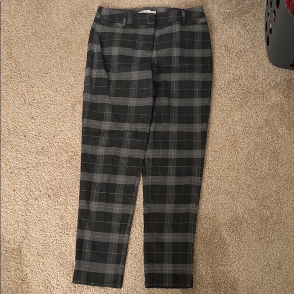 Cleo Black and Grey Plaid Pants - Picture 1 of 3